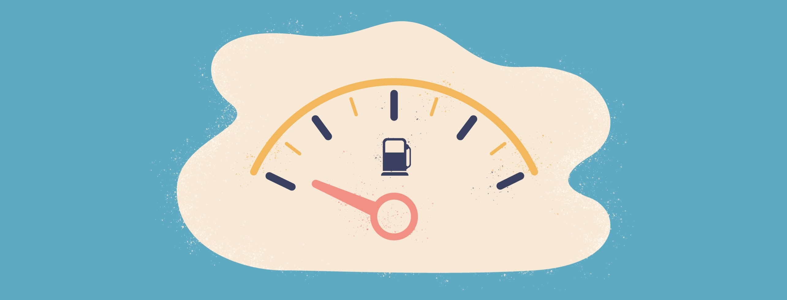 Gas gauge on empty